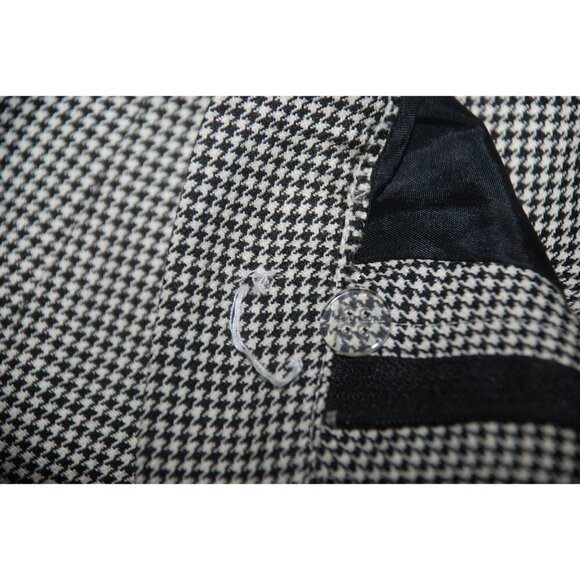 Vintage Woolmark Houndstooth Lined Pleated Wool Pants Women 16 RAFAELLA Career - Picture 8 of 11